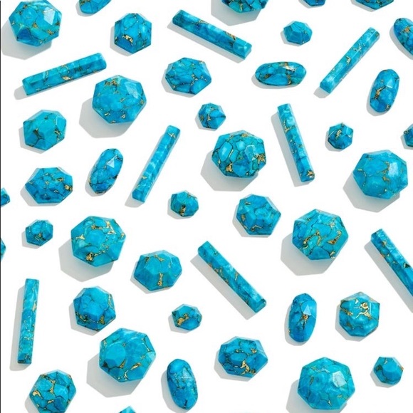 KENDRA SCOTT VADA BRACELET BLUE TURQUOISE CUFF - BRAND NEW WITH TAG, NO BOX - Picture 3 of 6